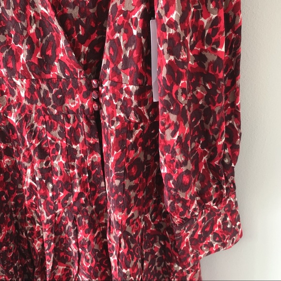 EQUIPMENT leopard-jacquard mini wrap dress - Picture 3 of 10